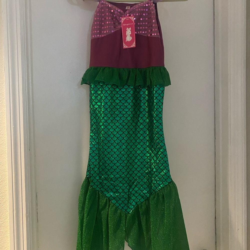 Mermaid Kids Costume - Green and Purple